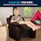 Flash Furniture Kids Recliner, 26" to 39" x 28", Upholstery Color: Brown BT-7985-KID-BRN-LEA-GG - alternate 4